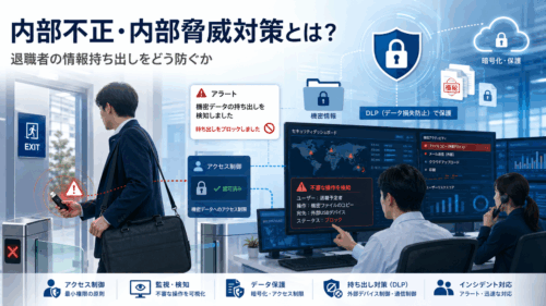 内部不正・内部脅威対策とは？退職者の情報持ち出しを防止する実務と進め方